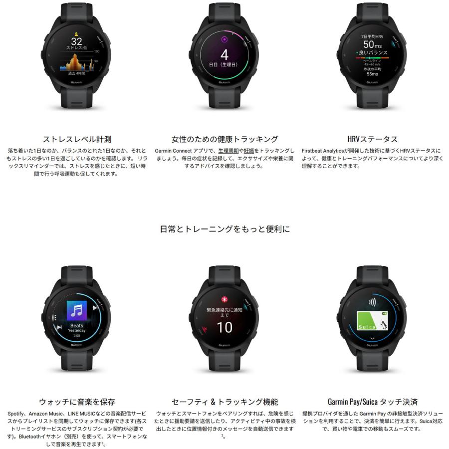 Forerunner （無金利ローン）ガーミン GARMIN 165 Music フォア