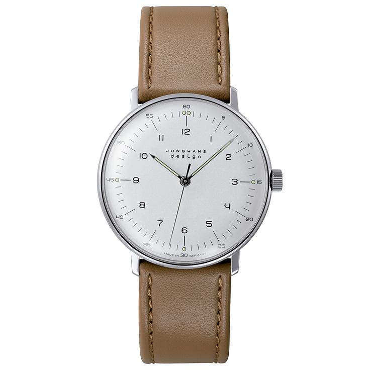 JUNGHANS マックス　ビル　自動巻き腕時計 ブラウンレザー max bill by JUNGHANS クオーツ│名作デザイナーズ家具のインテリア