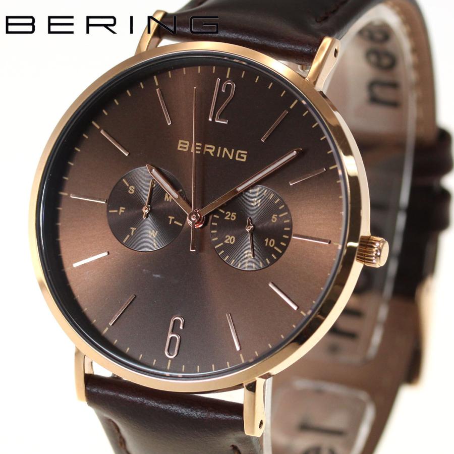 ベーリング 日本限定モデル 腕時計 メンズ レディース LUXE BROWN Changes BERING 14240-265の画像