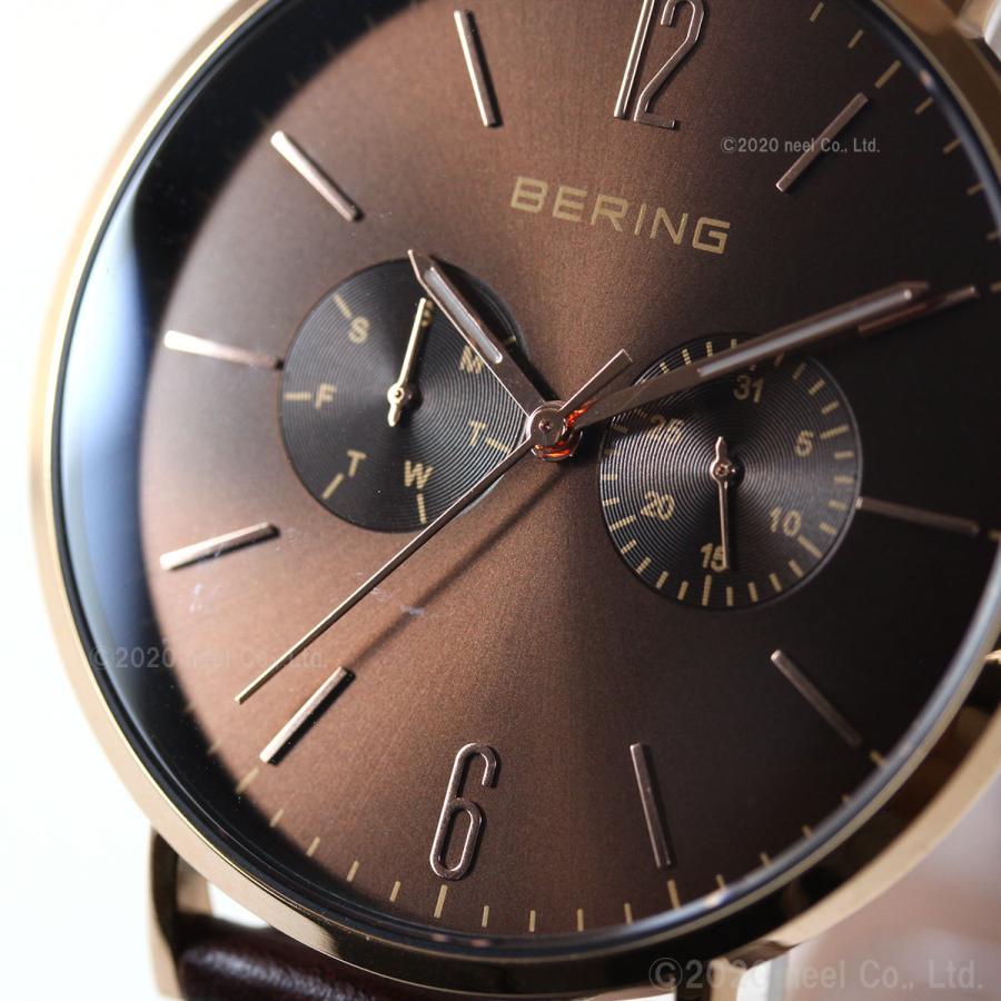 ベーリング 日本限定モデル 腕時計 メンズ レディース LUXE BROWN Changes BERING 14240-265｜neel｜06