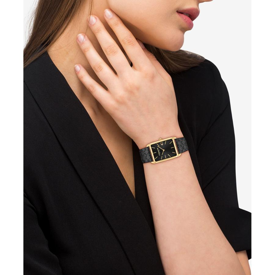 45 COACH コーチ時計　レディース腕時計　ブラック　スクエア　アンティーク COACH（コーチ） （ノベルティー付き）コーチ 腕時計 メンズ