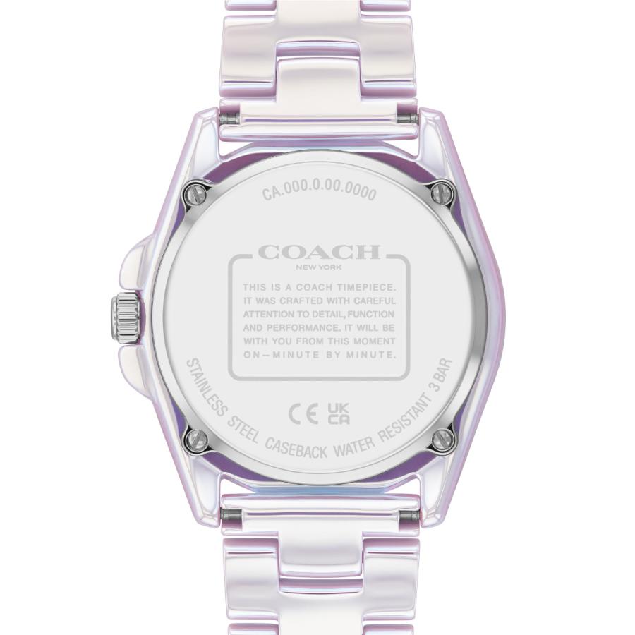 COACH Greyson 36mm セラミック 腕時計 レインボー新品未使用 COACH（コーチ） （ノベルティー付き）コーチ 腕時計 レディース