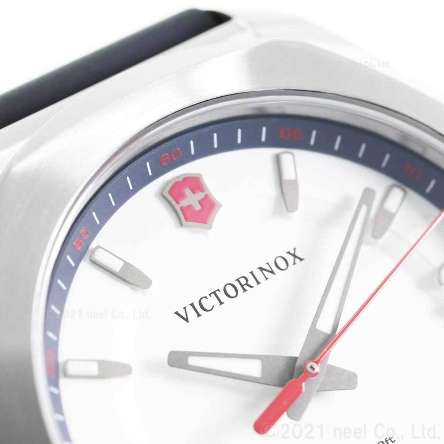 時計 TOSN Victorinox Swiss Army I.N.O.X. V Quartz White Dial Blue Rubber