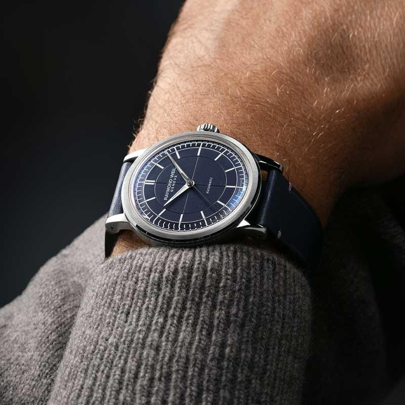 美品 RAYMOND WEIL クォーツ 5488-STC-50001 腕時計青 5488-STC-50001