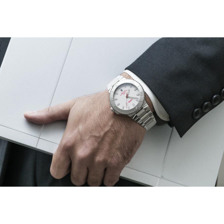 Oris Aquis 01 733 7789用シルバーベルト 23mm Oris Aquis 01 733 7789