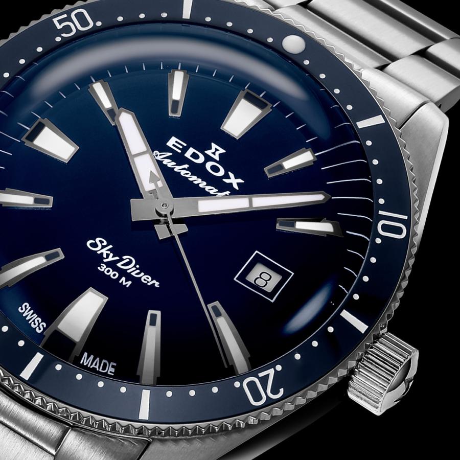 すわ　EDOX メンズ 腕時計 本体 EDOX（エドックス） （ノベルティー付き）エドックス スカイダイバー