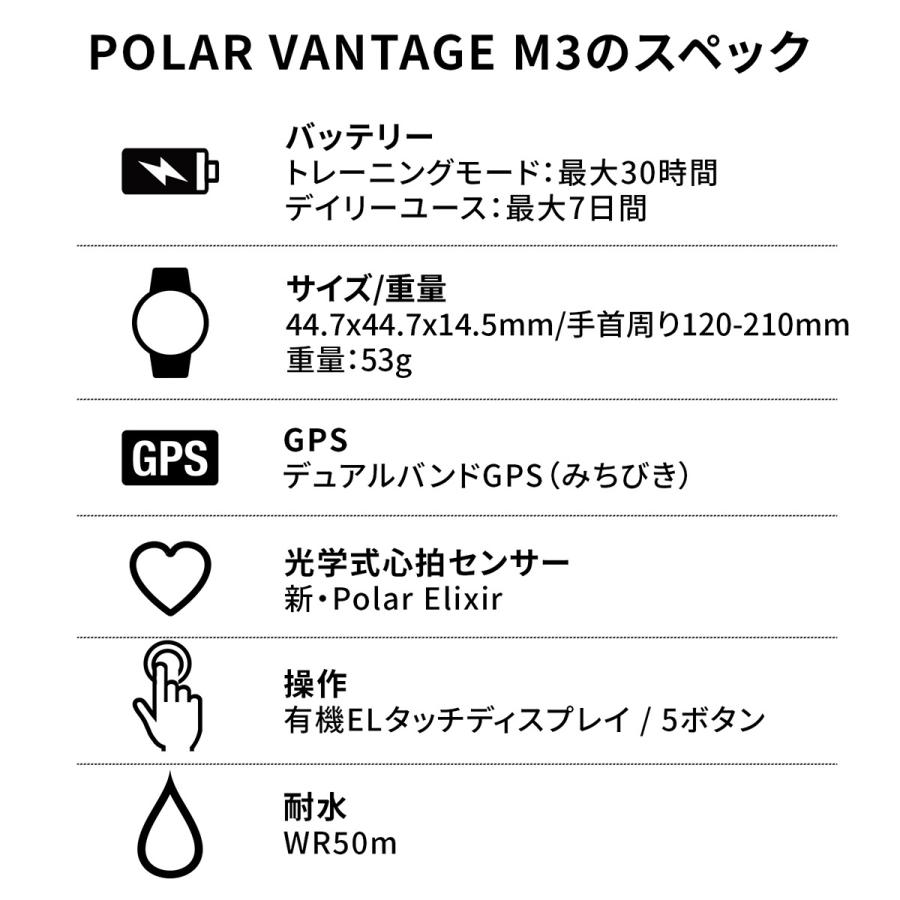 ポラール バンテージ M POLAR Vantage M3 ヴァンテ―ジ スマート ポラール バンテージ M POLAR Vantage M3 ヴァンテ―ジ スマート