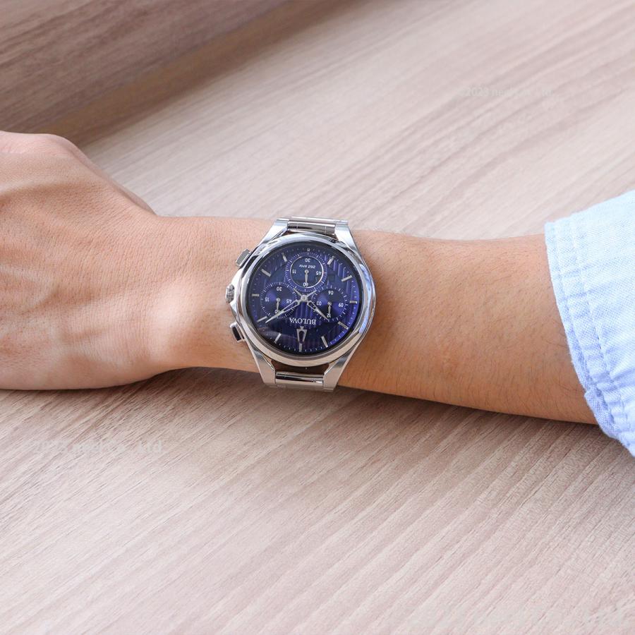 ブローバ BULOVA 腕時計 メンズ カーブ Curv クロノグラフ 96A302 