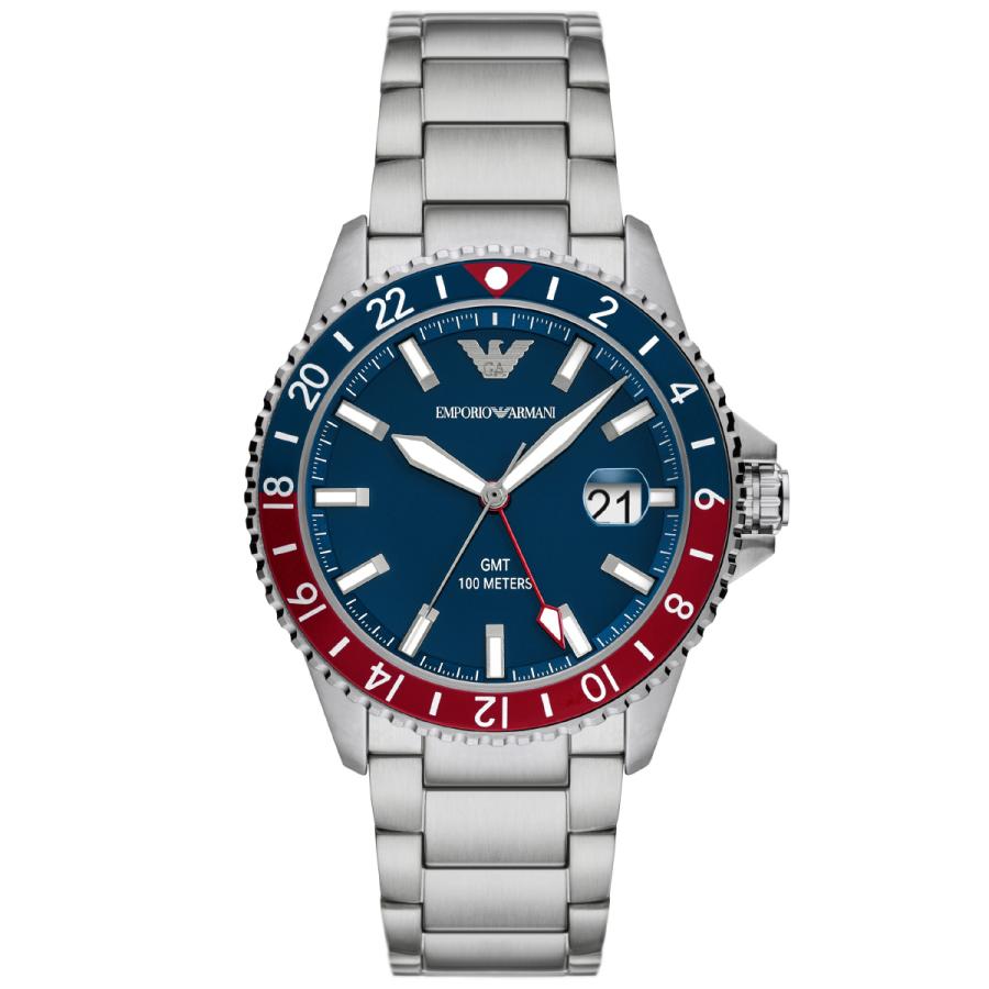 EMPORIO ARMANI エンポリオアルマーニ 腕時計 メンズ GMT デュアル