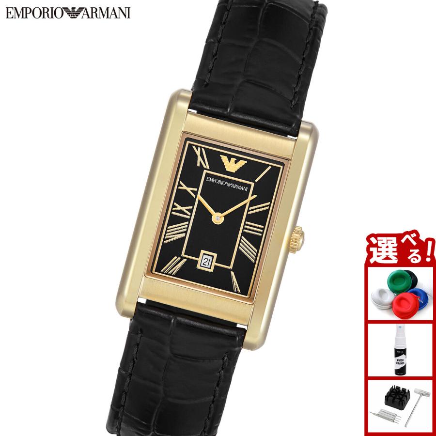 EMPORIO ARMANI エンポリオアルマーニ 腕時計 二針デイト ゴールド 