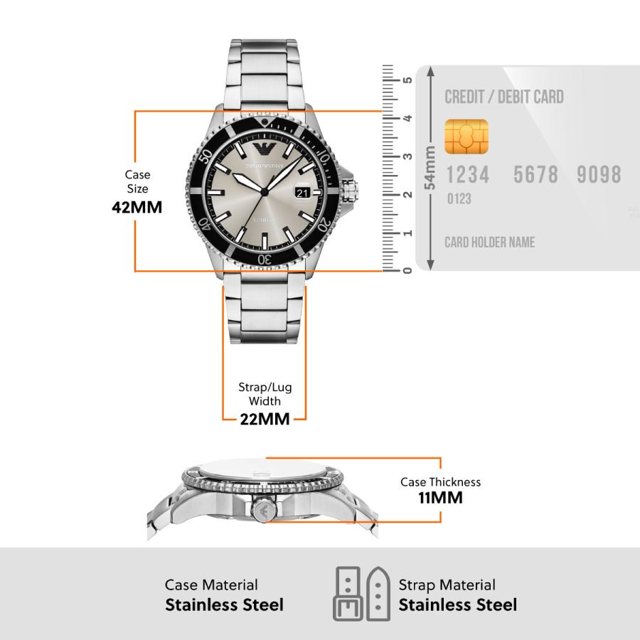 EMPORIO ARMANI エンポリオアルマーニ 腕時計 WORLD EXPLORER 三