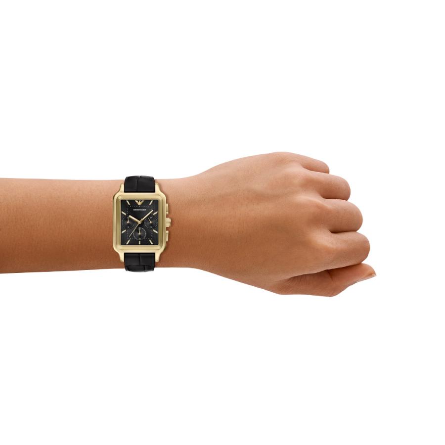（ノベルティー付き）エンポリオアルマーニ EMPORIO ARMANI 腕時計 メンズ クロノグラフ レザー AR11753の画像