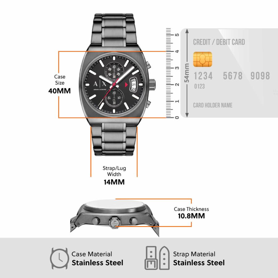 AX クロノグラフ 時計 シルバー ネイビー 楽天市場】アルマーニ エクスチェンジ（文字盤カラーネイビー