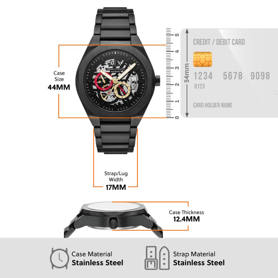 （ノベルティー付き）A|X アルマーニ エクスチェンジ ARMANI EXCHANGE 腕時計 メンズ 自動巻き AX4196の画像
