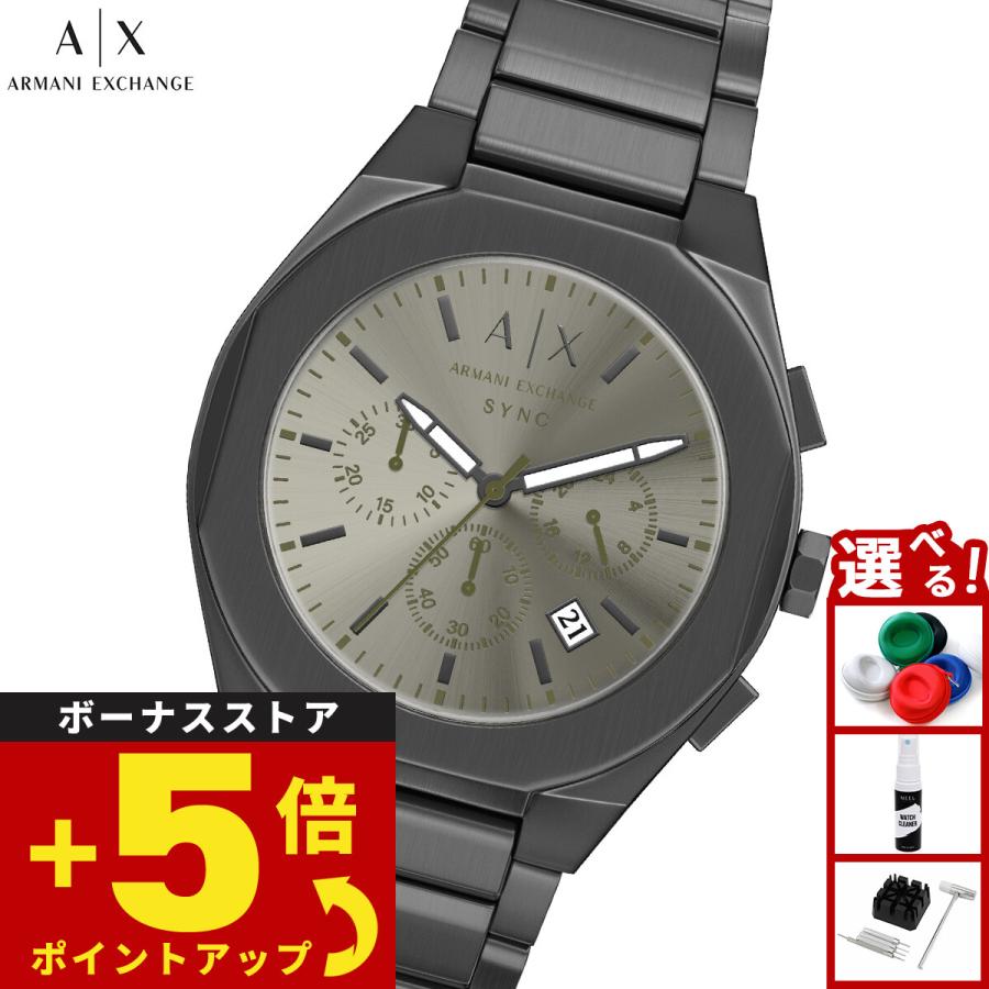 ARMANI EXCHANGE アルマーニエクスチェンジ クロノグラフ  SS×ラバー/シルバー×ブラック AX1214     / 240001198766 アルマーニエクスチェンジ/Armani Exchange/腕時計/メンズ/クロノ