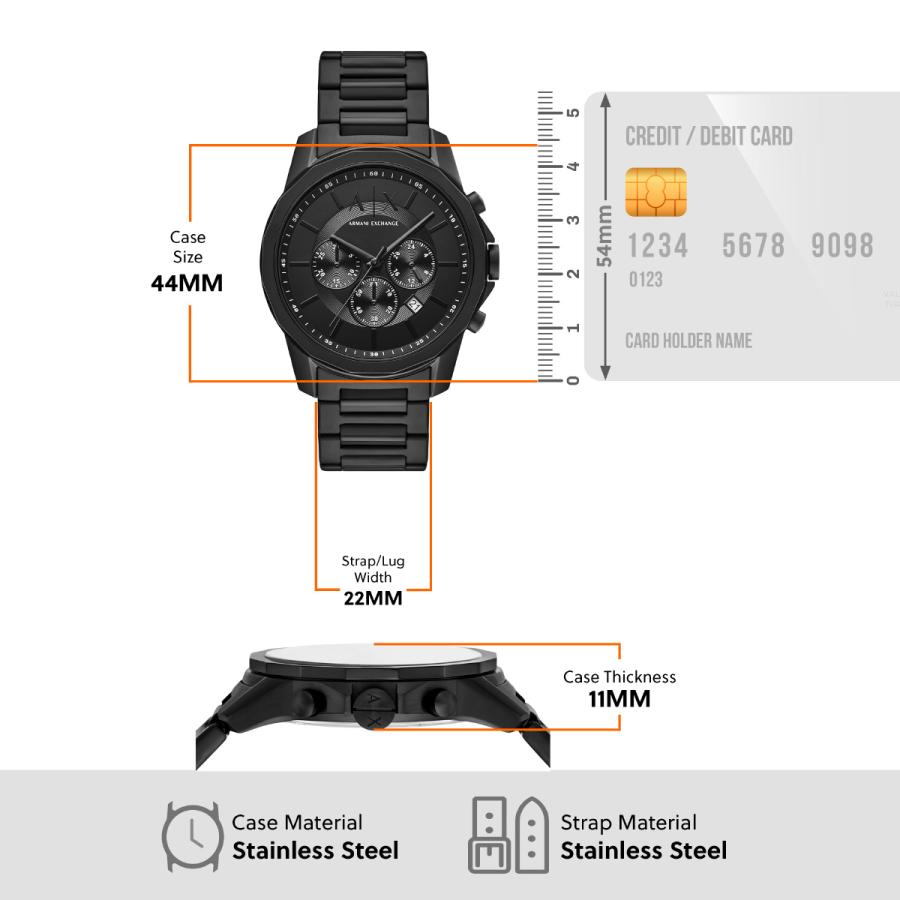 ARMANI EXCHANGE A|X アルマーニ エクスチェンジ 腕時計 メンズ クロノ