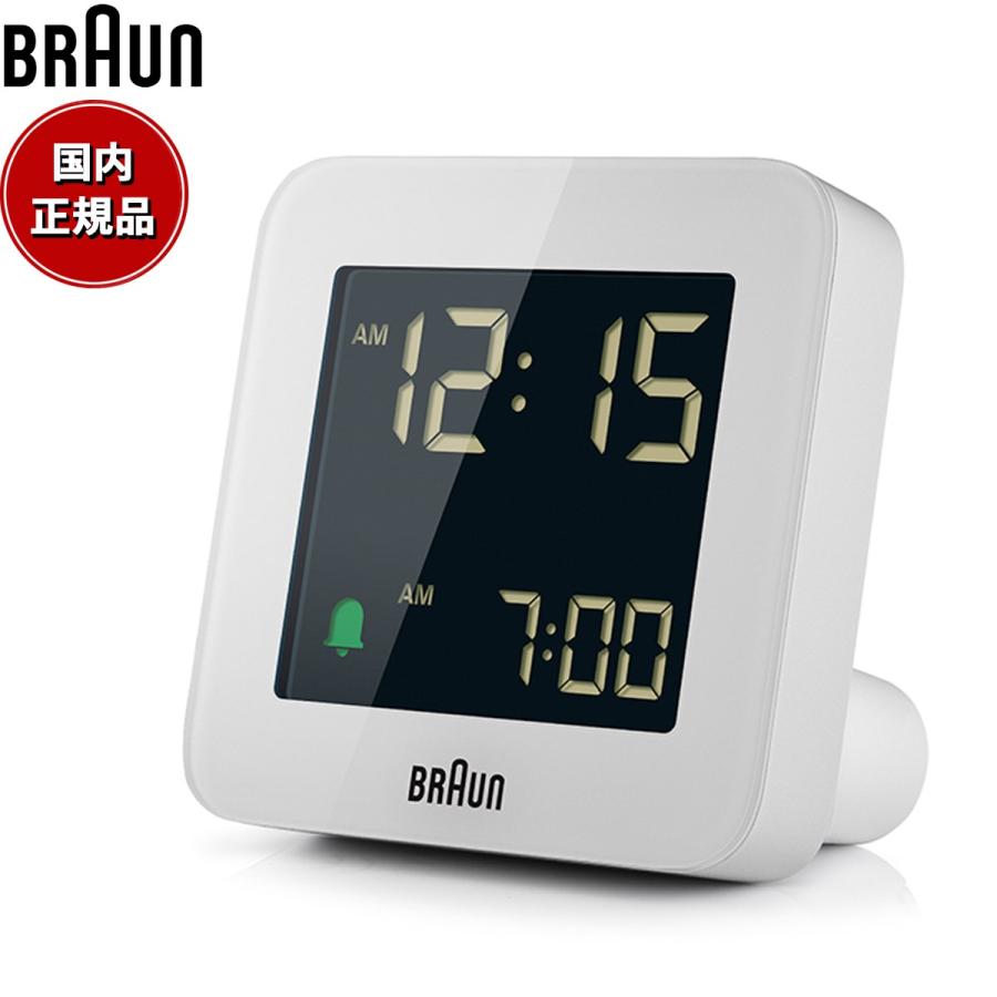 BRAUN（ブラウン） アラームクロック BC09W デジタル 目覚まし時計 