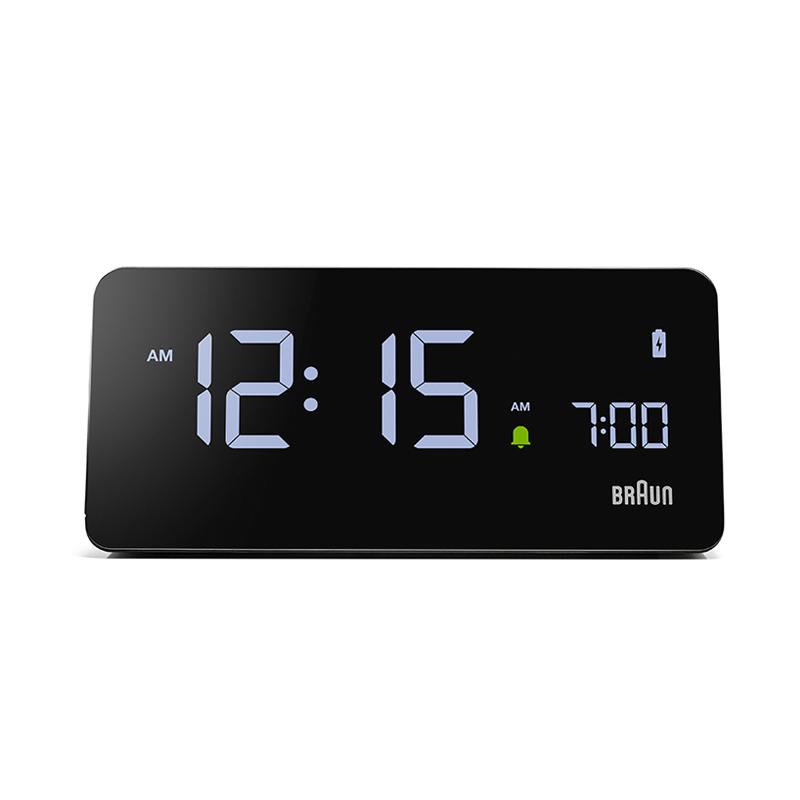 BRAUN ワイヤレス充電付 デジタルアラームクロック BC21B BRAUN（ブラウン） アラームクロック Qiワイヤレス充電 BC21B スリム