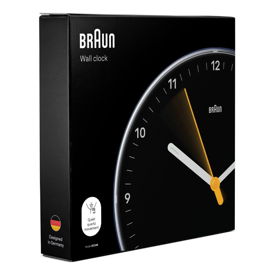 BRAUN（ブラウン） ウォールクロック BC26B アナログ 掛け時計 Wall