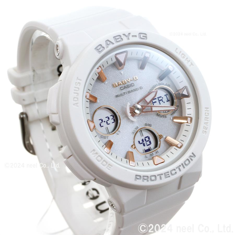 BABY-G ベビーG 時計 電波ソーラー ホワイト 白 カシオ babyg ネオンダイアル BGA-2500-7AJF｜neel｜06