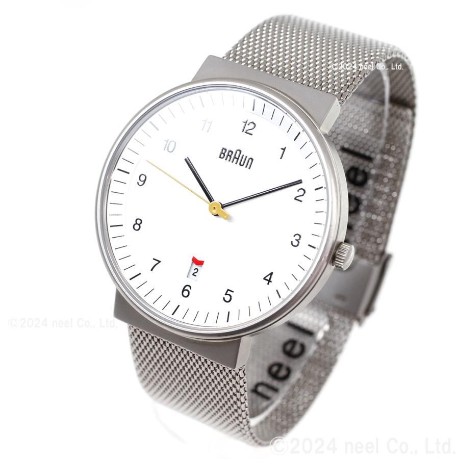 BRAUN ブラウン 腕時計 メンズ レディース BN0032WHSLMHG ホワイト×シルバー メッシュの画像
