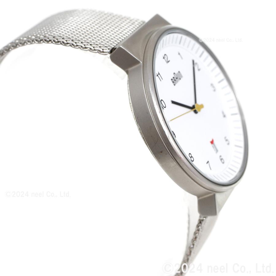 BRAUN ブラウン 腕時計 メンズ レディース BN0032WHSLMHG ホワイト×シルバー メッシュの画像