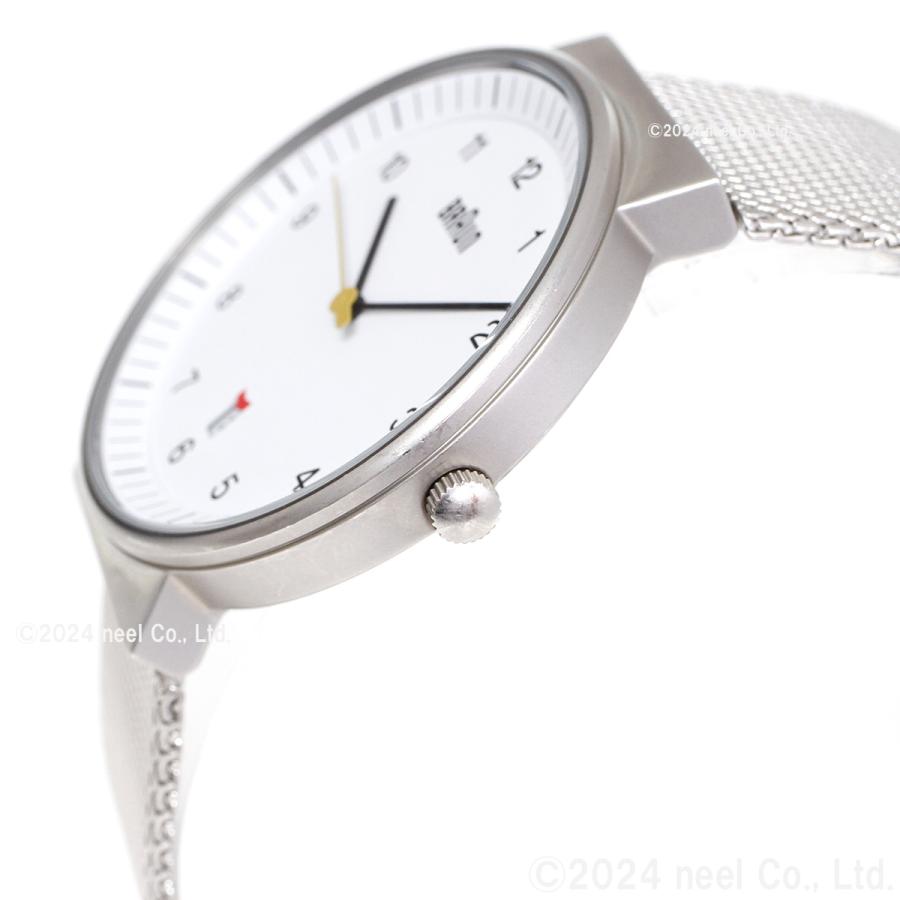 BRAUN ブラウン 腕時計 メンズ レディース BN0032WHSLMHG ホワイト×シルバー メッシュの画像