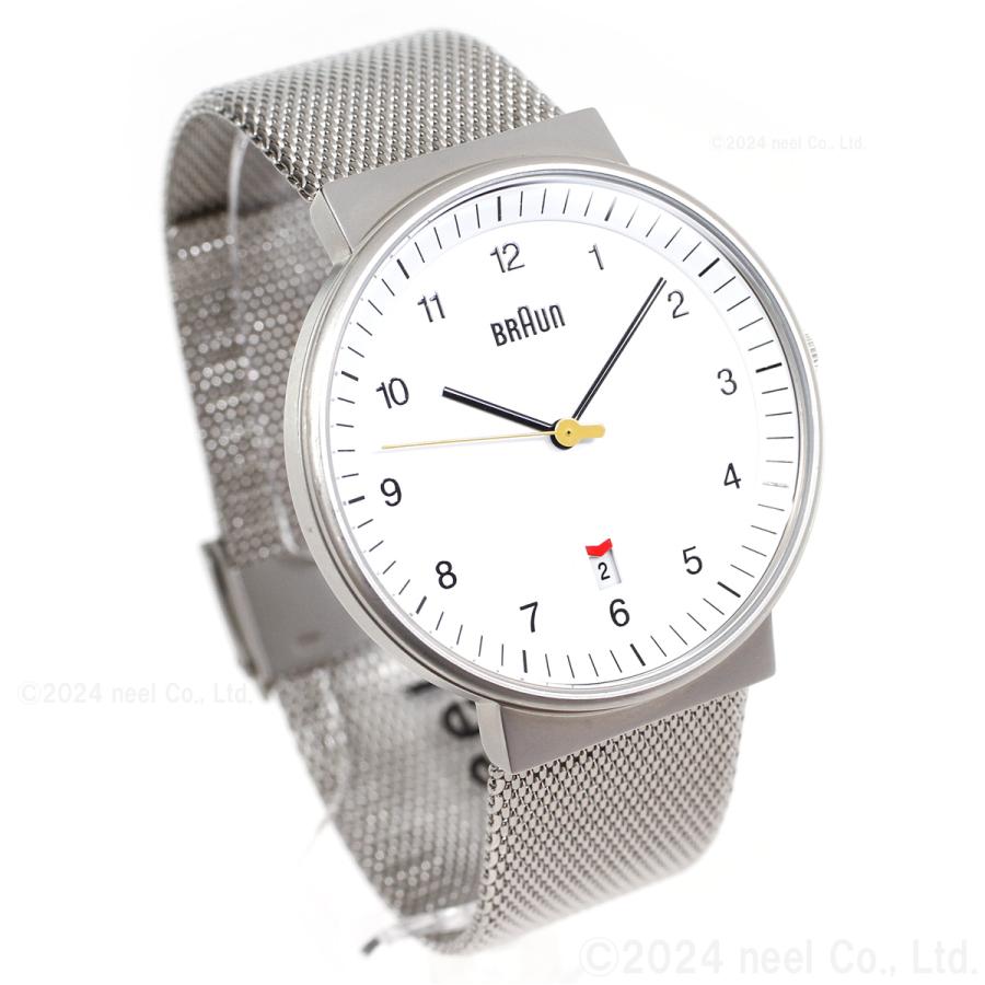 BRAUN ブラウン 腕時計 メンズ レディース BN0032WHSLMHG ホワイト×シルバー メッシュの画像