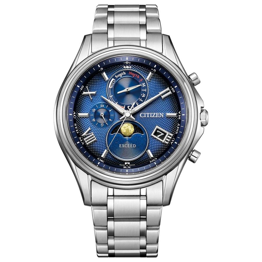 【極美品】シチズン エクシード ダイレクトフライト サテライトウェーブ ブラック EXCEED(CITIZEN) シチズン エクシード 月暈 ダイレクトフライト