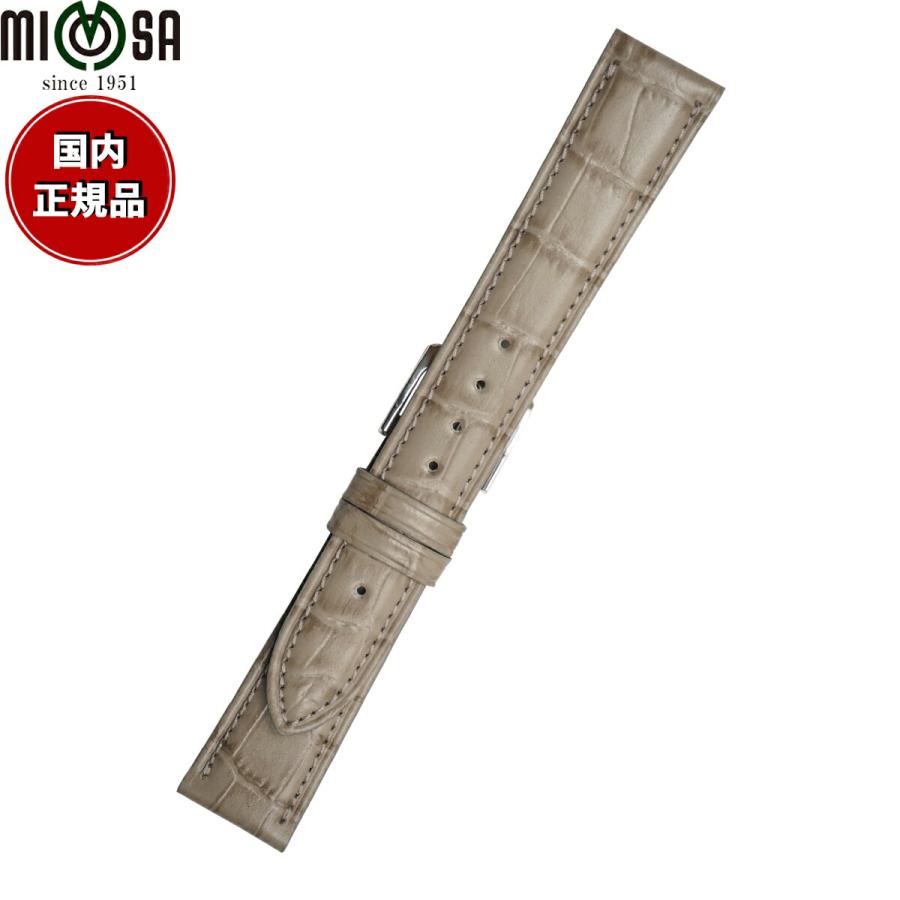 腕組み　にこもぐ ミモザ（MIMOSA） 腕時計 替えバンド ベルト メンズ SY型押ワニ カーフ