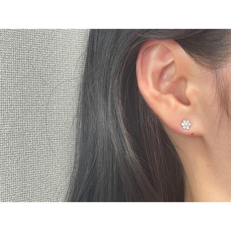 プラチナ ダイヤモンド ピアス 0.3カラット 0.3ct DE255-030P 鑑別