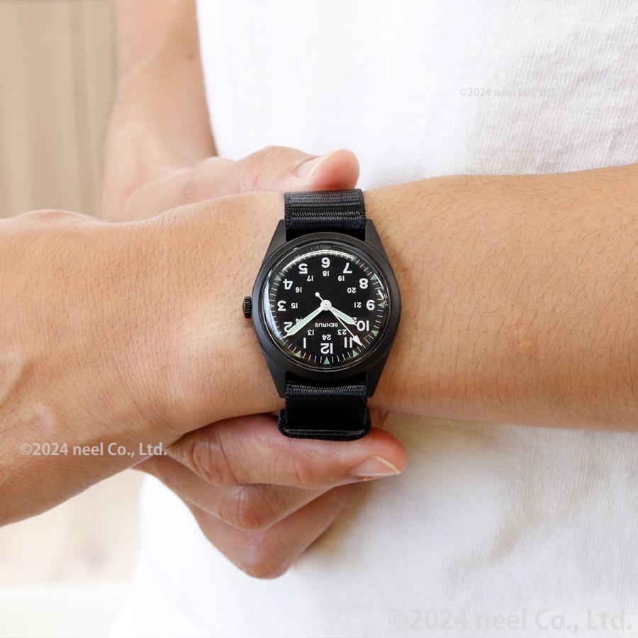 BENRUS ベンラス 腕時計 メンズ DTU-2A/P-BKBK ミリタリーウォッチ