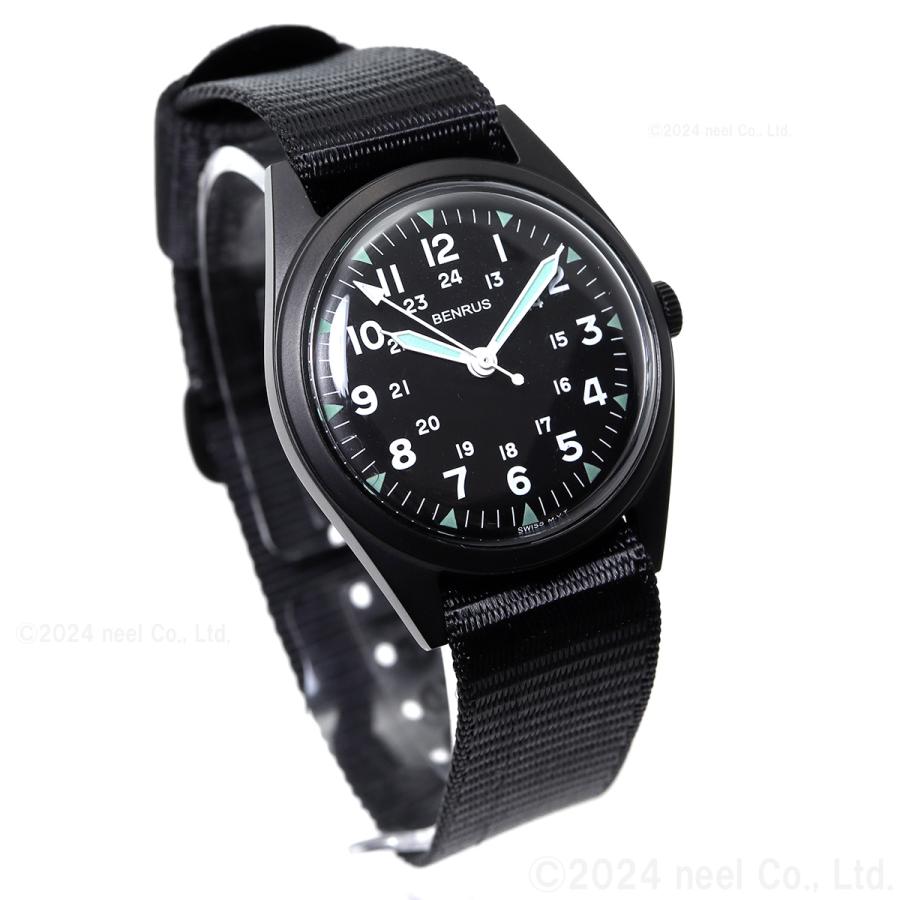 BENRUS ベンラス 腕時計 メンズ DTU-2A/P-BKBK ミリタリーウォッチ