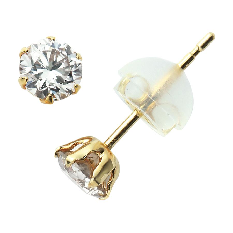 ダイヤモンド ピアス 0.5カラット 0.5ct イエローゴールド 18金 K18 