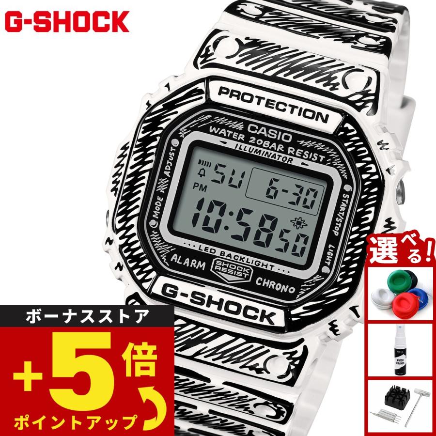 K*。様 G-SHOCK デジタル腕時計 2点セット カシオ Gショック 葛飾北斎 神奈川沖浪裏 DW-5600KHK24-1JR 日本 JAPAN