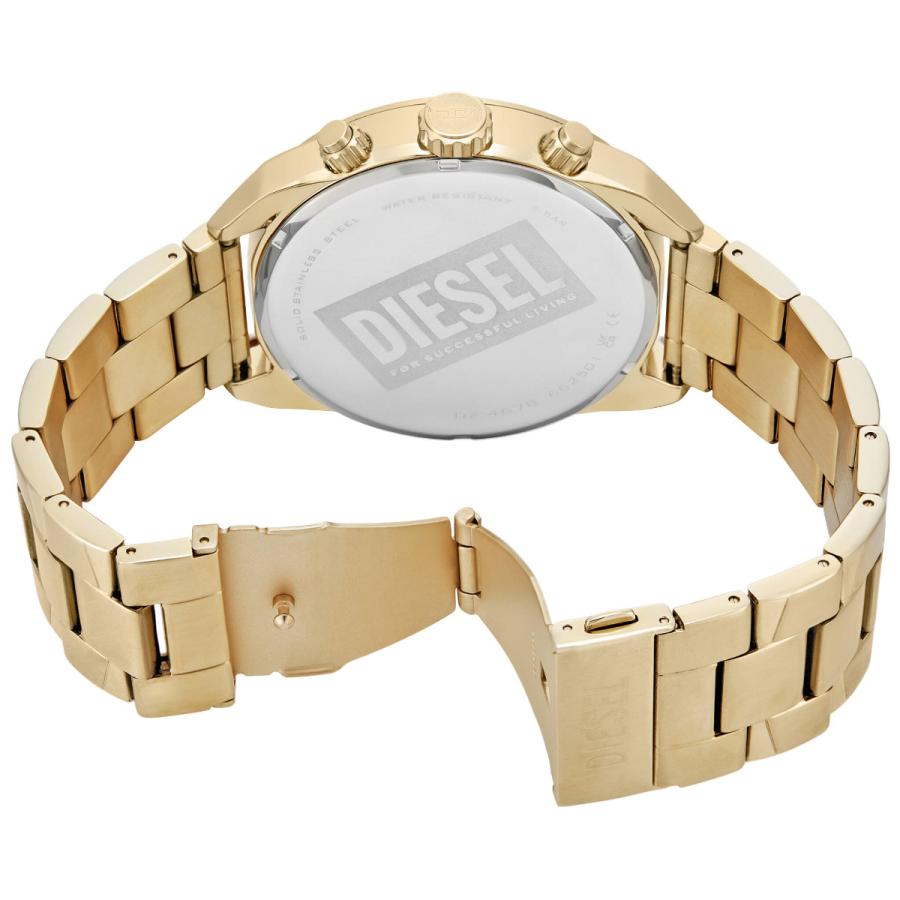 ディーゼル DIESEL 腕時計 メンズ SPIKED クロノグラフ ゴールドトーン