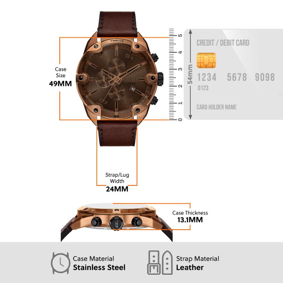 DIESEL（ディーゼル） （ノベルティー付き）ディーゼル 腕時計 クロノ