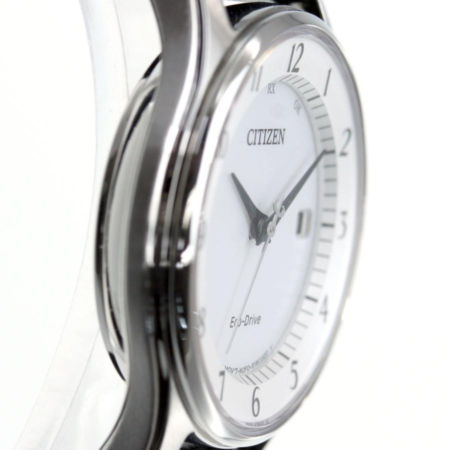 【新品】シチズン CITIZEN 腕時計 レディース ES0000-10A シチズンコレクション エコ・ドライブ電波時計 薄型シリーズ ペアモデル CITIZEN COLLECTION エコ・ドライブ電波（H0F0/日本製） ホワイトxブラック アナログ表示 CITIZEN COLLECTION シチズンコレクション エコドライブ 電波時計 薄型