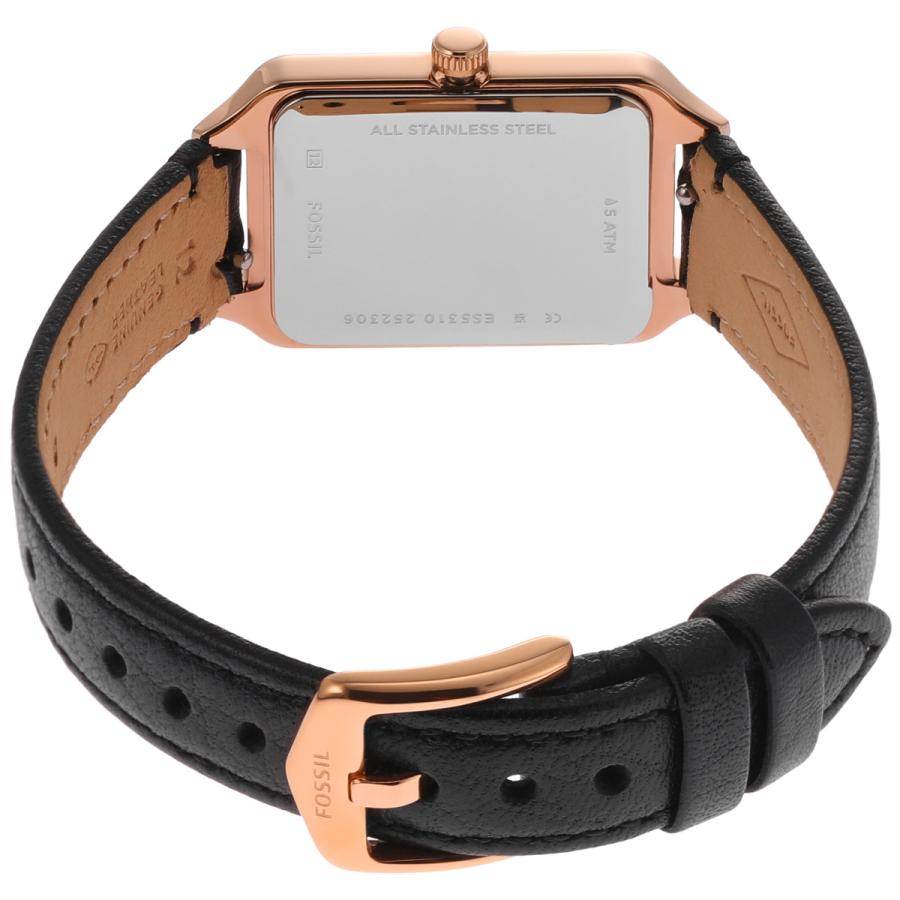 FOSSIL（フォッシル） 腕時計 レディース RAQUEL 三針デイト ブラック
