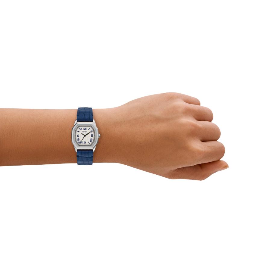 【新品】フォッシル 腕時計 レディース ネイビー FOSSIL （ノベルティー付き）フォッシル 腕時計 レディース