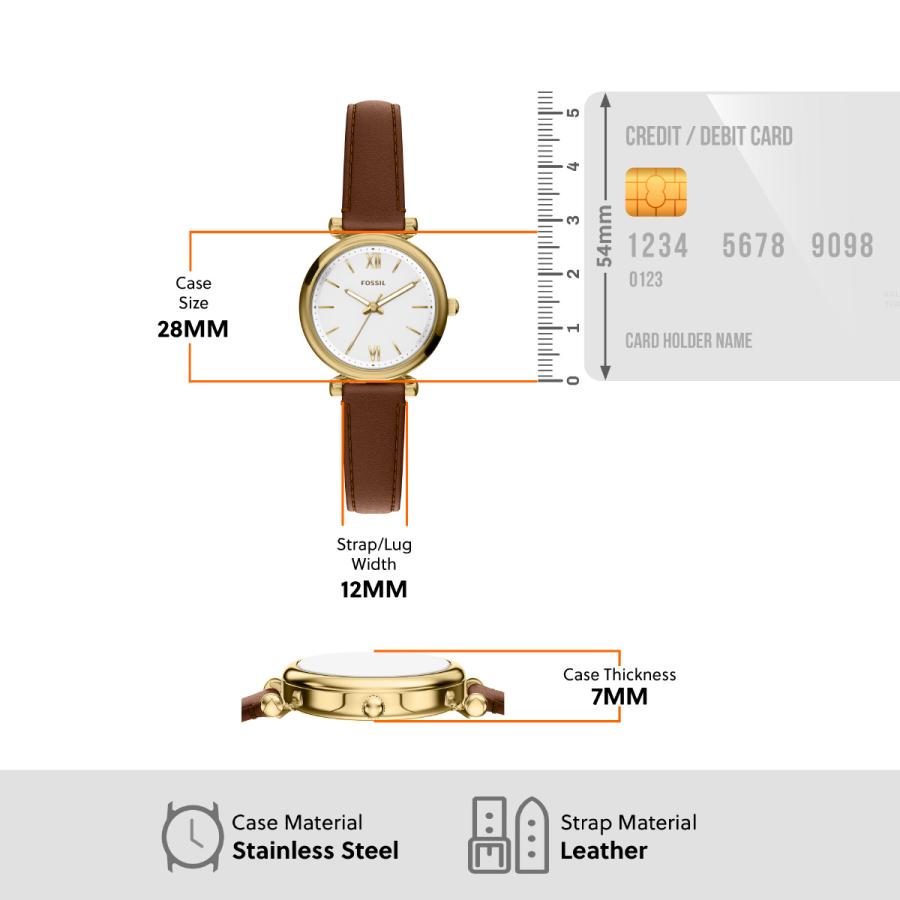 CARLIE （ノベルティー付き）フォッシル FOSSIL 腕時計 レディース