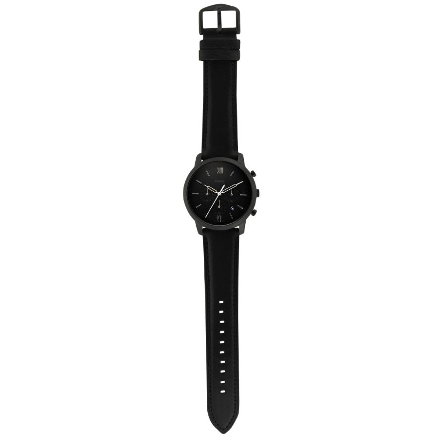 NEUTRA フォッシル FOSSIL 腕時計 メンズ クロノグラフ ブラックレザー