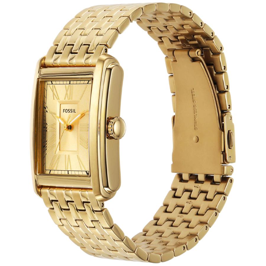 FOSSIL フォッシル 腕時計 メンズ CARRAWAY 三針 ゴールドトーン