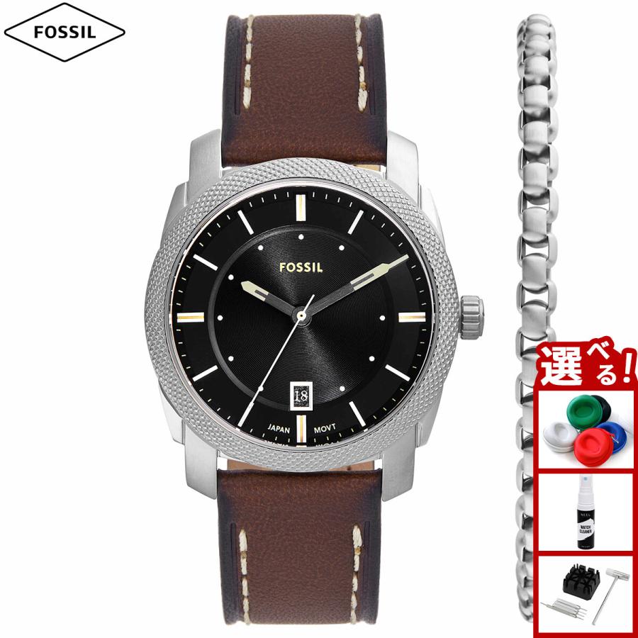 フォッシル FOSSIL 腕時計 メンズ MACHINE 三針デイト レザー ウォッチ 