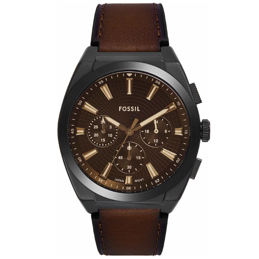 フォッシル FOSSIL 腕時計 メンズ EVERETT クロノグラフ ブラック