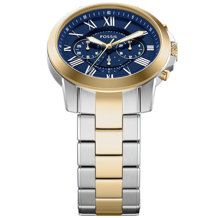 値下げFOSSIL 腕時計 GRANT クロノグラフ ステンレススチールウォッチ GRANT クロノグラフ ステンレススチールウォッチ - FS4736 - Fossil