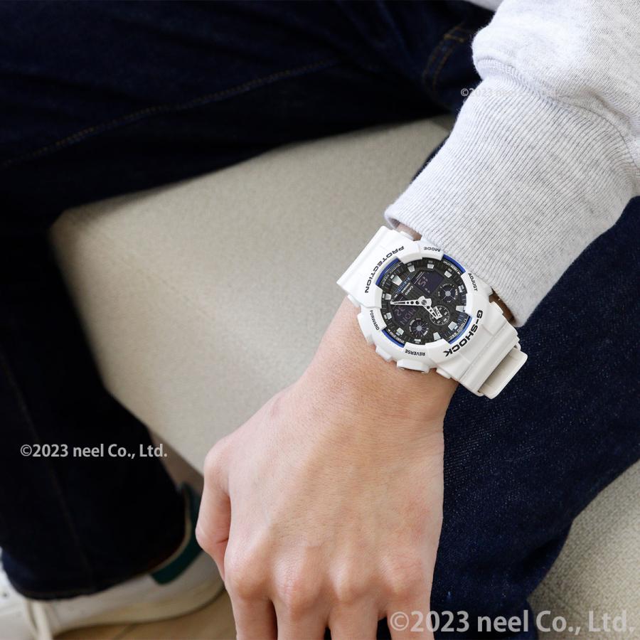 時計 CASHIO G-SHOCK GA100B-7AJF GAS100B-7A | White G-SHOCK Digital Analog Watch