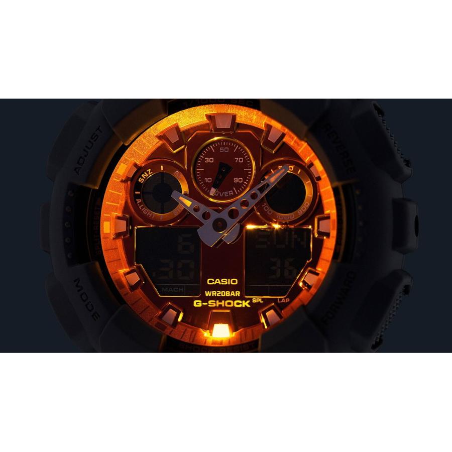 G-SHOCK Gショック アナデジ 腕時計 メンズ GA-100FL-8AJF Flame