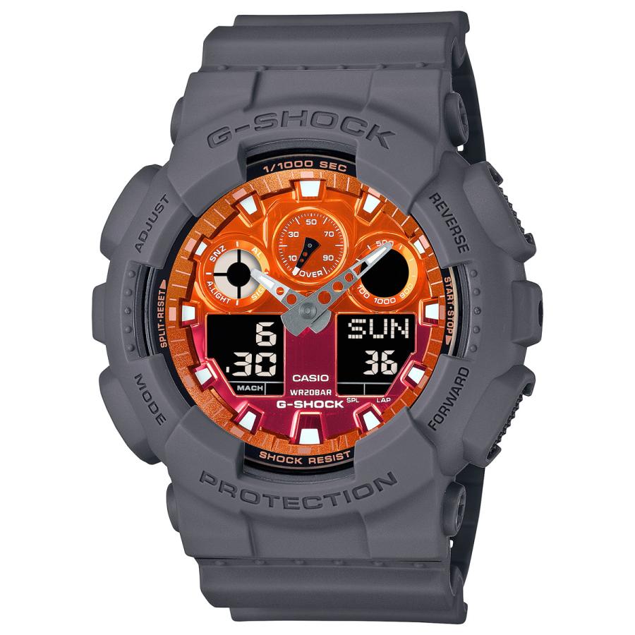 G-SHOCK Gショック アナデジ 腕時計 メンズ GA-100FL-8AJF Flame