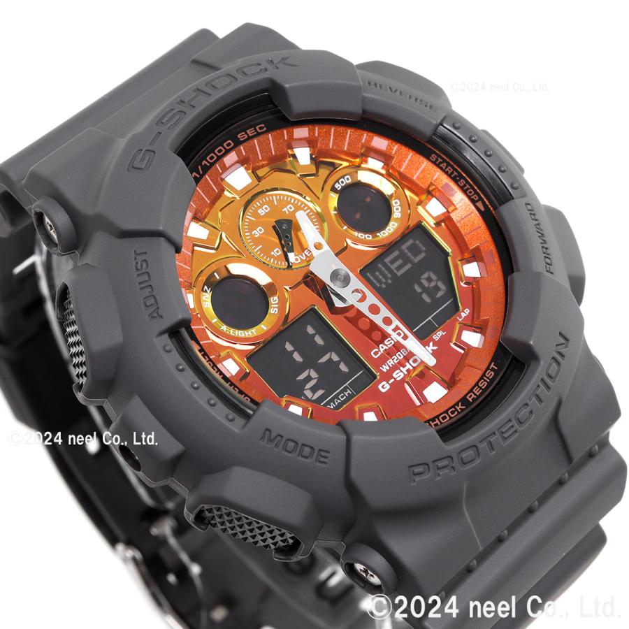 G-SHOCK Gショック アナデジ 腕時計 メンズ GA-100FL-8AJF Flame
